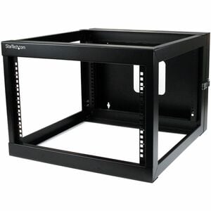 StarTech.com 6U 56cm 22in. Depth Hinged Open Frame Wall Mount Server Rack - Open Frame Rack Cabinet Wallmount Server Rack 