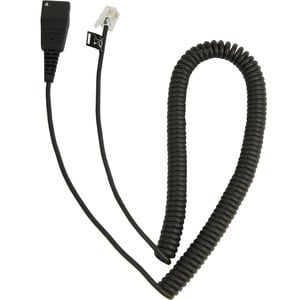 Jabra 8800-01-37 2 m Phone Cable for Headset - First End: 1 x Quick Disconnect - Second End: 1 x RJ-10 Phone - Black