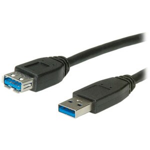 Roline 11.02.8977 80 cm USB Datentransferkabel - Zweiter Anschluss: 1 x USB 3.0 Type A - Female - Verlängerungskabel - Abs