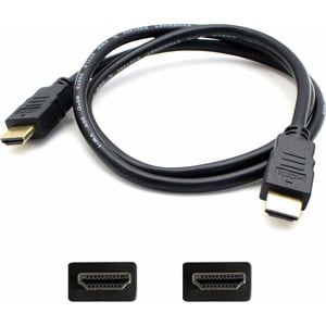 20ft HDMI 1.4 Male to HDMI 1.4 Male Black Cable Which Supports Ethernet Channel For Resolution Up to 4096x2160 (DCI 4K) - 