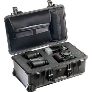 Pelican 1510LFC Case (1510LOC with Foam in the Base) - Internal Dimensions: 19.75" Width x 11" Depth x 7.60" Height - Exte