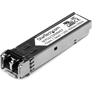 StarTech.com Cisco GLC-SX-MM Compatible SFP Module - 1000BASE-SX - 1GE Gigabit Ethernet SFP 1GbE Multimode Fiber MMF Optic