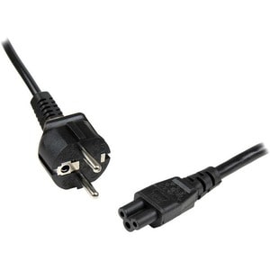 StarTech.com 2m 3 Prong Laptop Power Cord â€" Schuko CEE7 to C5 Clover Leaf Power Cable Lead - 2m (6.5ft) Laptop Power Cor