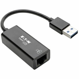 Eaton Tripp Lite Series USB 3.0 to Gigabit Ethernet NIC Network Adapter - 10/100/1000 Mbps, Black - 10/100/1000 Mbps