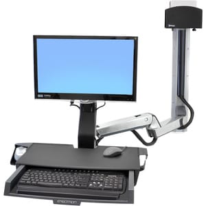 Ergotron Mounting Extension - Polished Aluminum - Aluminium