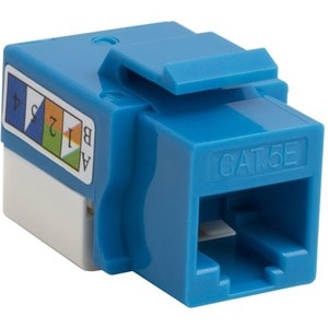4XEM Cat5e RJ45 Keystone Jack UTP 110-Type (Blue) - Blue - 1 x RJ-45 Port(s) - 1