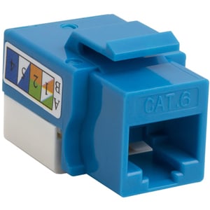 4XEM Cat6 RJ45 Keystone Jack UTP 110-Type (Blue) - Blue - 1 x RJ-45 Port(s) - 1