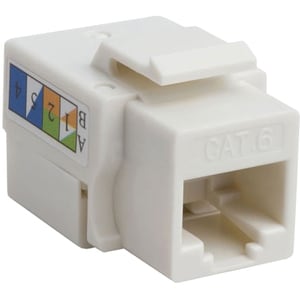 4XEM Cat6 RJ45 Keystone Jack UTP 110-Type (White) - White - 1 x RJ-45 Port(s) - 1