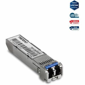 TRENDnet MGBS80 SFP (mini-GBIC) - 1 x LC 1000Base-LX - TAA Compliant - For Data Networking - Optical Fiber - Single-mode -