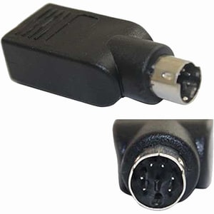 4XEM 6-Pin PS/2 Male To USB Female Keyboard Adapter - 1 x 4-pin Type A USB Female - 1 x 6-pin Mini-DIN (PS/2) Keyboard/Mou