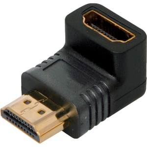 4XEM 90 Degree HDMI A Male To HDMI A Female Adapter - 1 x 19-pin HDMI (Type A) HDMI 1.3 Digital Audio/Video Male - 1 x 19-