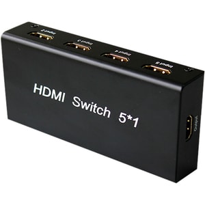 4XEM 5 Port HDMI Switch - 1920 x 1080 - Full HD - 1080p5 x 1 - Blu-ray Disc Player, DVR, Set-top Box, Gaming Console, Comp