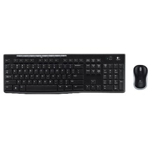 Logitech Wireless Combo MK270 Keyboard & Mouse - English (US) - 1 Pack - USB Wireless RF 2.40 GHz Keyboard - Keyboard/Keyp