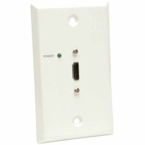 Eaton Tripp Lite Series HDMI over Cat5/6 Passive Extender, Wall Plate Remote Receiver for Video/Audio, Up to 50 ft. (15 m)