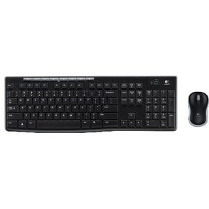 Logitech Wireless Combo MK270 Keyboard & Mouse - English (US) - 1 - USB Wireless RF 2.40 GHz Keyboard - Keyboard/Keypad Co
