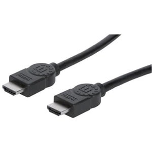 Manhattan Cable HDMI 1.4 M-M 3.0M+Ethernet - Extremo Secundario: 1 x 19-pin HDMI Digital Audio/Video - Male - 10.2Gbit/s -