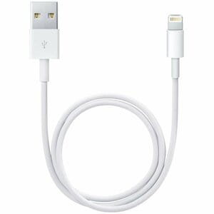 Apple 50 cm Lightning/USB Datentransferkabel für iPad, iPod, iPhone - Zweiter Anschluss: 1 x USB 2.0 Type A - Male - Weiß