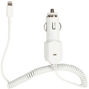 4XEM 8-Pin Lightning Car Charger For iPod/iPhone/iPad - 10 W - 12 V DC Input - 5 V DC Output - 2.10 A