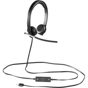 Logitech USB Headset Stereo H650e - Stereo - USB - Wired - 50 Hz to 10 kHz - Over-the-head - Binaural - Supra-aural - Nois