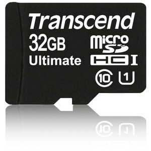 Transcend Ultimate 32 GB Class 10/UHS-I microSDHC - 90 MB/s Read - 45 MB/s Write - 600x Memory Speed - Lifetime Warranty