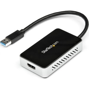 StarTech.com Adattatore scheda USB 3.0 a HDMI con hub USB a 1 porta - 1920x1200 / 1080p - 1920 x 1200 Supported - Nero