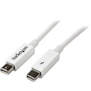 StarTech.com 2m White Thunderbolt Cable - M/M - Cable for Storage Drive, iMac, MacBook Pro - First End: 1 x 20-pin Thunder