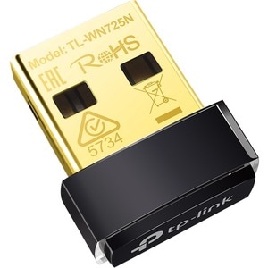 TP-Link TL-WN725N IEEE 802.11n Wi-Fi Adapter for Desktop Computer, Notebook - USB - 150 Mbit/s - 2.48 GHz ISM - External