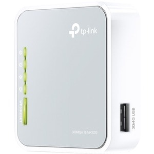 TP-Link TL-MR3020 Wi-Fi 4 IEEE 802.11n Ethernet, Cellular Wireless Router - 3.75G - UMTS, HSPA, EVDO - 2.48 GHz ISM Band -