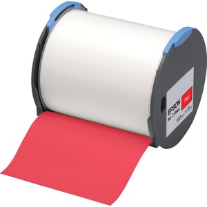 Epson RC-T1RNA Label Tape - 100 mm Width x 15 m Length - Direct Thermal, Thermal Transfer - Red - Polyolefin, Plastic - 1 