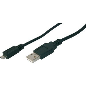 Digitus USB 2.0 Anschlusskabel. Kabellänge: 1,8 m. Anschluss 1: USB A, Anschluss 2: Micro-USB B, USB-Version: USB 2.0, Ste