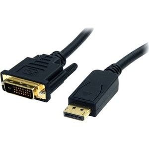4XEM 6Ft DisplayPort To DVI-D Dual Link M/M Cable - 6 ft DisplayPort/DVI Video Cable for Video Device, Monitor, TV, Projec