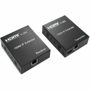 4XEM 150M/500FT HDMI Extender Over Double CAT-5E/CAT-6 RJ45 - 1 Input Device - 1 Output Device - 492.13 ft Range - 2 x Net