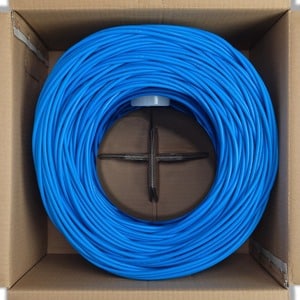 4XEM 1000FT Cat5e UTP Network Patch Cable Roll (Blue) - 1000 ft Category 5e Network Cable for Network Device, Home Theater