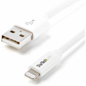 StarTech.com 2m (6ft) Long White AppleÂ® 8-pin Lightning Connector to USB Cable for iPhone / iPod / iPad - Cable for iPhon