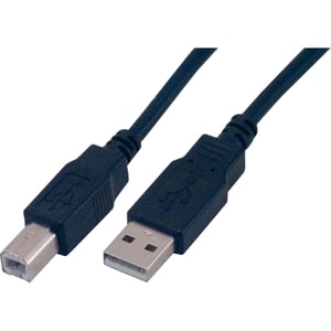 Câble pour transfert de données MCL - 2 m USB - 2e bout: 1 x USB 2.0 Type B - Male - Noir