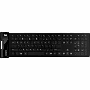 Adesso SlimTouch 232 Antimicrobial Waterproof Flex Keyboard (Full Size) - Cable Connectivity - USB Interface - 120 Key Mul