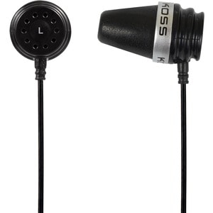 Koss Sparkplug Earset - Stereo - Wired - 16 Ohm - 10 Hz - 20 kHz - Earbud - Binaural - In-ear - 4 ft Cable - Black