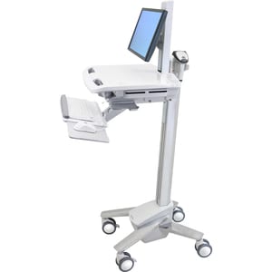 Ergotron StyleView Medical Trolley - 15.88 kg Capacity - 4 Casters - Steel, Plastic, Zinc Plated Steel - 128.27 cm (50.50"