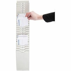 Pyramid 400-X Expanding Time Card Rack, 25 Pocket - 25 x Card - 25 Pocket(s) - 34.5" (876.30 mm) Height x 4.8" (121.92 mm)