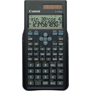 Canon F-715SG Scientific Calculator - 250 Functions - 2 Line(s) - 12 Digits - LCD - Battery/Solar Powered - 17.8 mm x 86.3