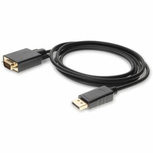 AddOn 6ft DisplayPort 1.2 Male to VGA Male Black Cable For Resolution Up to 1920x1200 (WUXGA) - 6 ft DisplayPort/VGA Video