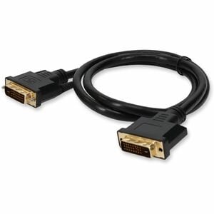 AddOn 6ft DVI-D Dual Link (24+1 pin) Male to DVI-D Dual Link (24+1 pin) Male Black Cable For Resolution Up to 2560x1600 (W