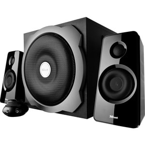 Trust Tytan 2.1 Speaker System - 60 W RMS - Black - iPod Supported