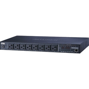 ATEN eco PDU PE8108A 8-Outlets PDU-TAA Compliant - IEC 60320 C20 - 8 x NEMA 5-15R - 120 V AC - 1440 W - Network (RJ-45) - 