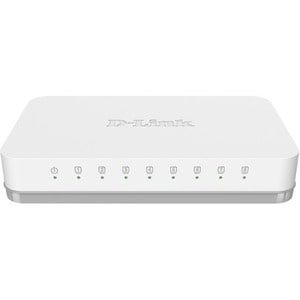 D-Link GO-SW-8GE 8 Ports Ethernet Switch - Gigabit Ethernet - 10/100/1000Base-T - 2 Layer Supported - Twisted Pair - Desktop