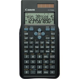 Canon F-715SG Wissenschaftlicher Rechner - 250 Funktionen - Large LCD, Doppelte Stromversorgung, Hartgehäuse zum Aufschieb