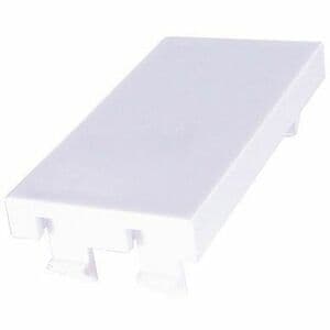 connektgear Blanking Plate - 5 cm Height x 2.5 cm Width - White