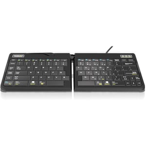 GOLDTOUCH GO 2 MOBILE KEYBOARD BLACK - Cable Connectivity - USB Interface - English, French - PC, Mac - Scissors Keyswitch