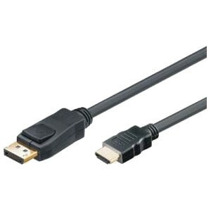 2M DP HDMI CABLE M-M BLACK M/M GOLD FULL HD