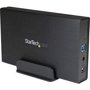 StarTech.com 3.5in Black USB 3.0 External SATA III Hard Drive Enclosure with UASP for SATA 6 Gbps â€" Portable External HD